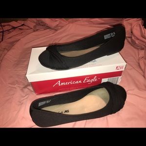 American Eagle Shoes Black Flats